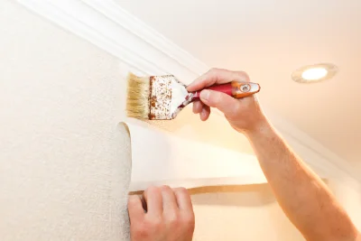 Pose de papier peint à Collonges-et-Premières — revêtements muraux et toiles de verre